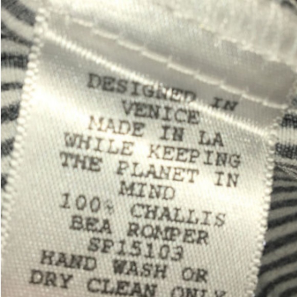 Flynn Skye Bae Romper Size S 100% Challis - Picture 5 of 6